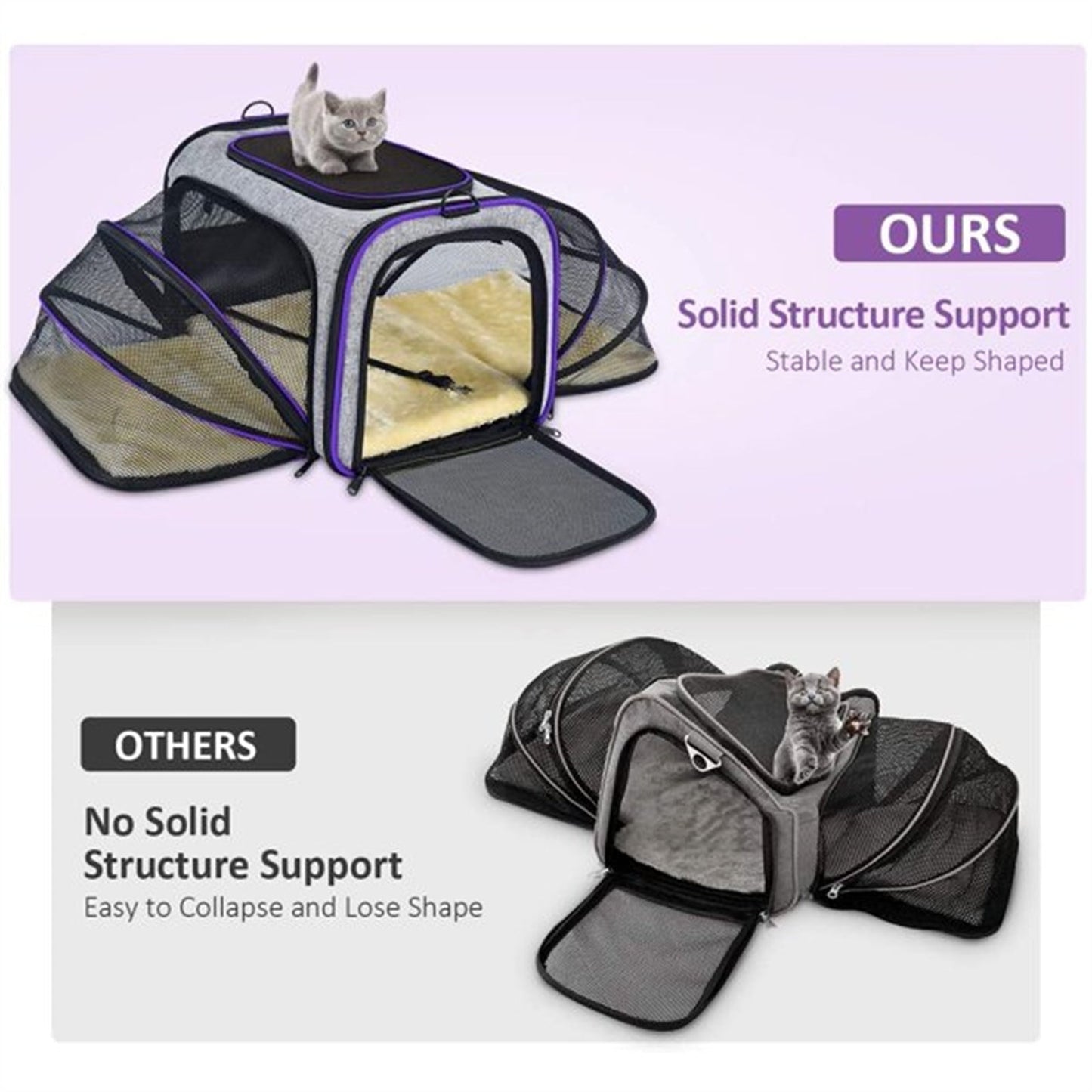 Airline approved pet travel bag