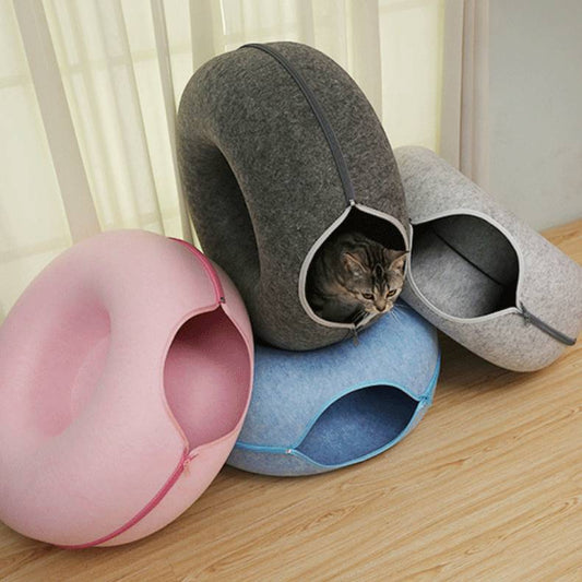 Cat Round Felt Pet Nest