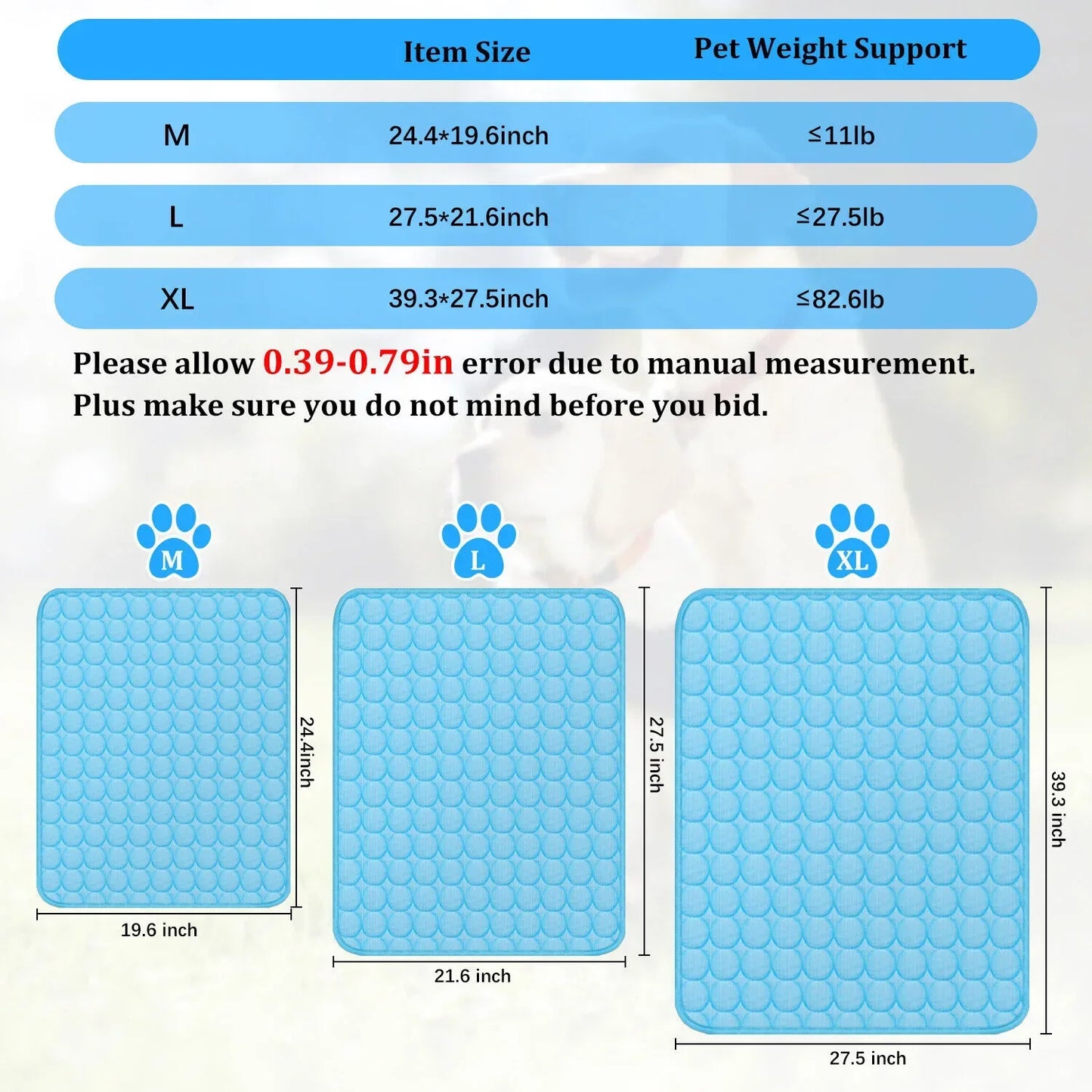 SnootPetz™ Pet Cooling mat